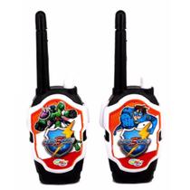 Walkie Talkie Radio Comunicador Infantil Preto Menino Hero Squad - WK