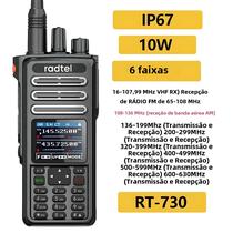 Walkie Talkie Radtel RT-730 - 10W, À Prova D'Água, 199 Canais, USB-C Walkie Talkie Radtel RT-730 - 10W, À Prova D'Água, 199 Canais, USB-C