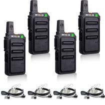 Walkie Talkie Retevis RT19 com microfone de longo alcance 1300mAh (pacote com 4)