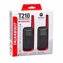Walkie Talkie Talkie Motorola T210 32KM 22CANAIS Red/Blac