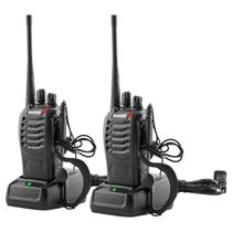 Walkie Talkies BAOFENG 888S recarregáveis de longo alcance, pacote com 2