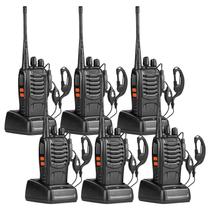 Walkie Talkies Baofeng BF-888S de longo alcance, 1-3 km, 16 canais, pacote com 6 Walkie Talkies Baofeng BF-888S de longo alcance, 1-3 km, 16 canais, pacote com 6