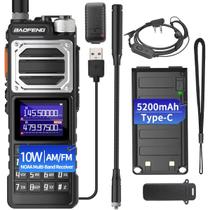 Walkie Talkies Baofeng UV-32 de longo alcance 10W 5200mAh Tri-Power