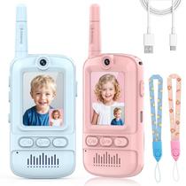 Walkie-talkies com vídeo iYeHo, kit com 2 unidades, câmera HD para الأطفال Walkie-talkies com vídeo iYeHo, kit com 2 unidades, câmera HD para الأطفال