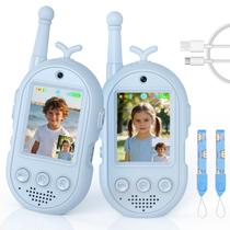 Walkie Talkies com Vídeo Trigowalt 2 Unidades Recarregáveis para Crianças