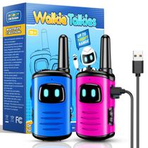 Walkie Talkies comedyfun Kids Recarregável, pacote com 2 unidades, de 3 a 8 anos