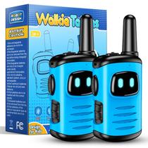 Walkie Talkies comedyfun Mini Robots para crianças de 3 a 6 anos, pacote com 2