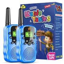 Walkie Talkies DASTION-99 para crianças, pacote com 2 unidades, azul de longo alcance