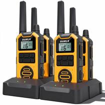 Walkie-talkies DURLK 4 unidades à prova dágua recarregáveis, 22 canais