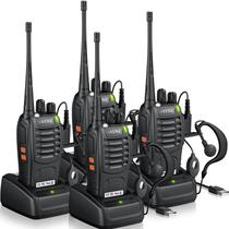 Walkie-talkies eSynic Kit com 4 Unidades, Alcance de 5 km, 16 Canais, VOX Walkie-talkies eSynic Kit com 4 Unidades, Alcance de 5 km, 16 Canais, VOX