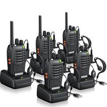 Walkie-talkies eSynic, kit com 5 unidades, alcance de 4,8 km, 16 canais Walkie-talkies eSynic, kit com 5 unidades, alcance de 4,8 km, 16 canais