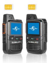 Walkie Talkies globalptt Global G0 com cartão SIM, pacote com 2 Walkie Talkies globalptt Global G0 com cartão SIM, pacote com 2