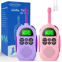 Walkie Talkies HPROMOT recarregável para crianças de 3 a 12 anos, pacote com 2