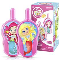 Walkie Talkies LAEBUILD Kids Long Range Pink, pacote com 2 unidades