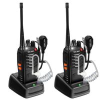 Walkie Talkies MaxTalker MT-8S de longo alcance, pacote com 2 unidades recarregáveis