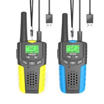 Walkie Talkies Mfcir recarregável, pacote com 2, 3 milhas, alcance para crianças