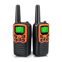 Walkie Talkies MOICO Long Range, 22 canais FRS, pacote com 2 unidades, laranja
