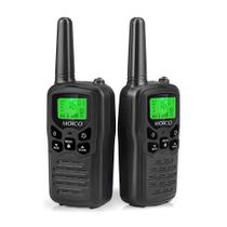 Walkie Talkies MOICO Long Range, 3 milhas e 22 canais FRS, pacote com 2 unidades