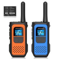 Walkie Talkies NXGKET de longo alcance para adultos, pacote com 2 unidades com NOAA