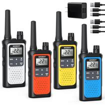 Walkie Talkies NXGKET Recarregáveis - Alcance de 5 Milhas - Pacote com 4