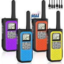 Walkie Talkies NXGKET Recarregáveis - Alcance Longo - Pacote com 4 Unidades Walkie Talkies NXGKET Recarregáveis - Alcance Longo - Pacote com 4 Unidades