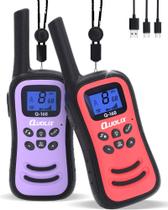 Walkie Talkies Recargables para Niños QUOLIX con Linterna 5-13 años
