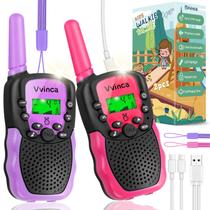 Walkie Talkies recarregáveis Vvinca para crianças de 3 a 12 anos Walkie Talkies recarregáveis Vvinca para crianças de 3 a 12 anos