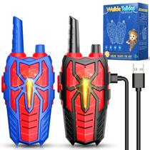 Walkie Talkies Recarregáveis Webspidee para Crianças (3 a 10 anos) - Pacote com 2