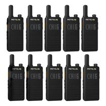 Walkie Talkies Retevis B3H pequeno com tela LED, pacote com 10