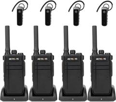 Walkie Talkies Retevis RB37 Bluetooth com fone de ouvido sem fio