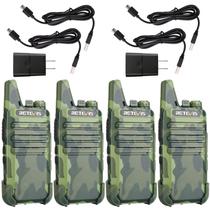 Walkie Talkies Retevis RT22 recarregável de 1000 mAh (pacote com 4)