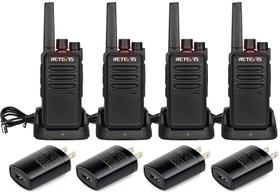 Walkie Talkies Retevis RT68 de longo alcance 1200mAh, pacote com 4 Walkie Talkies Retevis RT68 de longo alcance 1200mAh, pacote com 4