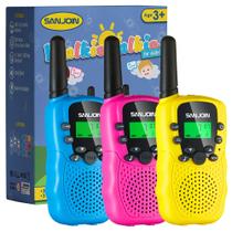 Walkie Talkies SANJOIN de longo alcance para crianças de 3 a 8 anos, 22 canais