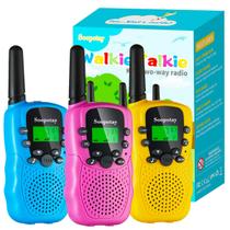 Walkie Talkies Soopotay para crianças, pacote com 3, presentes de Páscoa para meninas