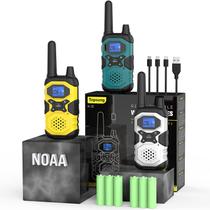 Walkie Talkies Topsung, recarregável de longo alcance, pacote com 3 unidades para adultos Walkie Talkies Topsung, recarregável de longo alcance, pacote com 3 unidades para adultos