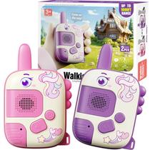 Walkie Talkies Unicórnio para Meninas - Pacote com 2 - Brinquedo para Crianças de 3 a 10 Anos