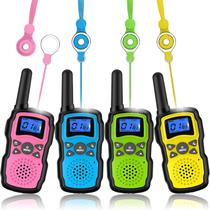 Walkie Talkies Wishouse M8 para crianças, pacote com 4 unidades de longo alcance Walkie Talkies Wishouse M8 para crianças, pacote com 4 unidades de longo alcance