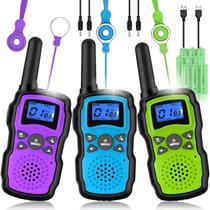 Walkie Talkies Wishouse M8 recarregável de longo alcance, pacote com 3