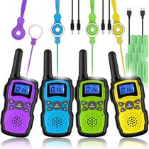Walkie Talkies Wishouse M8 recarregável de longo alcance, pacote com 4
