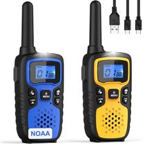 Walkie Talkies Wishouse M9 para crianças e adultos, pacote com 2 unidades