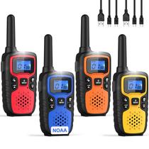 Walkie Talkies Wishouse M9 Recarregáveis - Longo Alcance - Pacote com 4