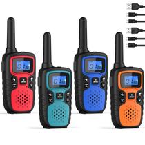 Walkie Talkies Wishouse M9 Recarregáveis - Longo Alcance - Pacote com 4