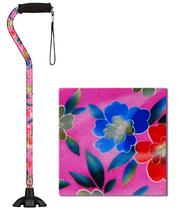 Walking Cane NOVA Medical Products Sugarcane Pink Garden