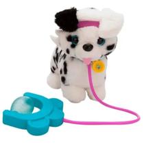 Walking Petz Leve Pra Passear Com Coleirinha Pelúcia Hipoalérgica E Interativa Multikids