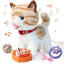 Walking Talking Toy Cat OR OR TU com coleira de controle remoto Walking Talking Toy Cat OR OR TU com coleira de controle remoto