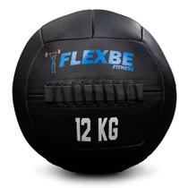 Wall Ball 12kg Medicine Ball 100 Couro Exercício Funcional Funcional Flexbe Fitness