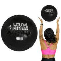 Wall Ball Bola De Peso 4 Kg Para Treinamento Funcional Medicine Funcional Slam Ball Treino Fitness - Natural Fitness