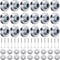 Wall Door Bumper Stop Pangda em aço inoxidável com borracha 18 unidades