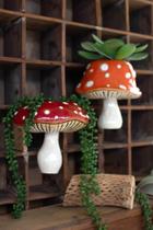 Wall Hanger Planters KALALOU CDV2167 Toadstool, conjunto de 2