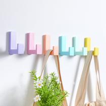 Wall Hooks Teenyyou Cute Kids Coat, adesivo de madeira, pacote com 6 Wall Hooks Teenyyou Cute Kids Coat, adesivo de madeira, pacote com 6